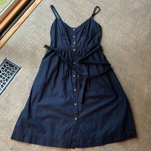 Navy Blue button up sundress